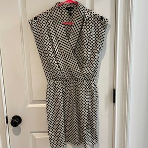 Black and white check dress